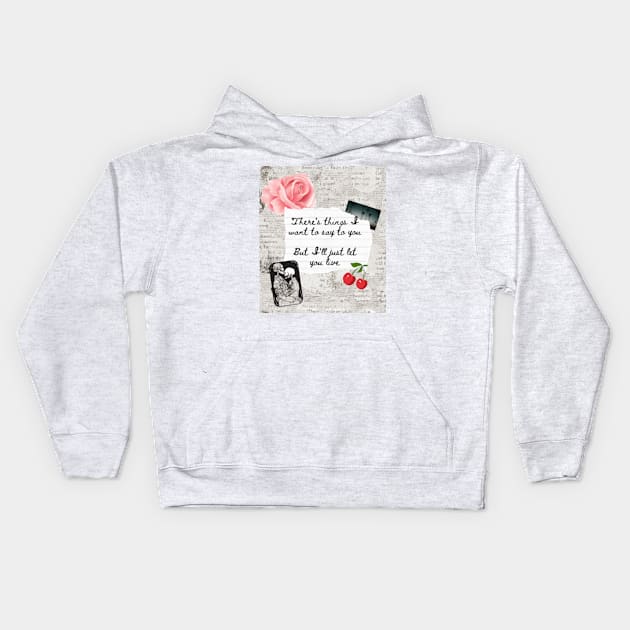 Cinnamon Lana LDR Lyrics Print Kids Hoodie by madiwestdal